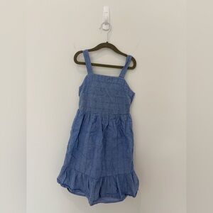 💙 Cat & Jack Girls Dress M 7/8 – Sleeveless Tie-Back, 100% Cotton 💙